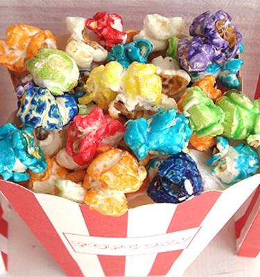 Como fazer pipoca doce colorida
