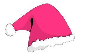 Desenho de gorros de Natal - Desenho gorro Natal colorido