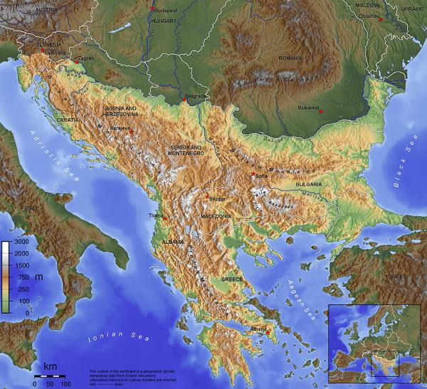 Curiosidades sobre a região dos Balcãs - Quais são os países da península balcânica