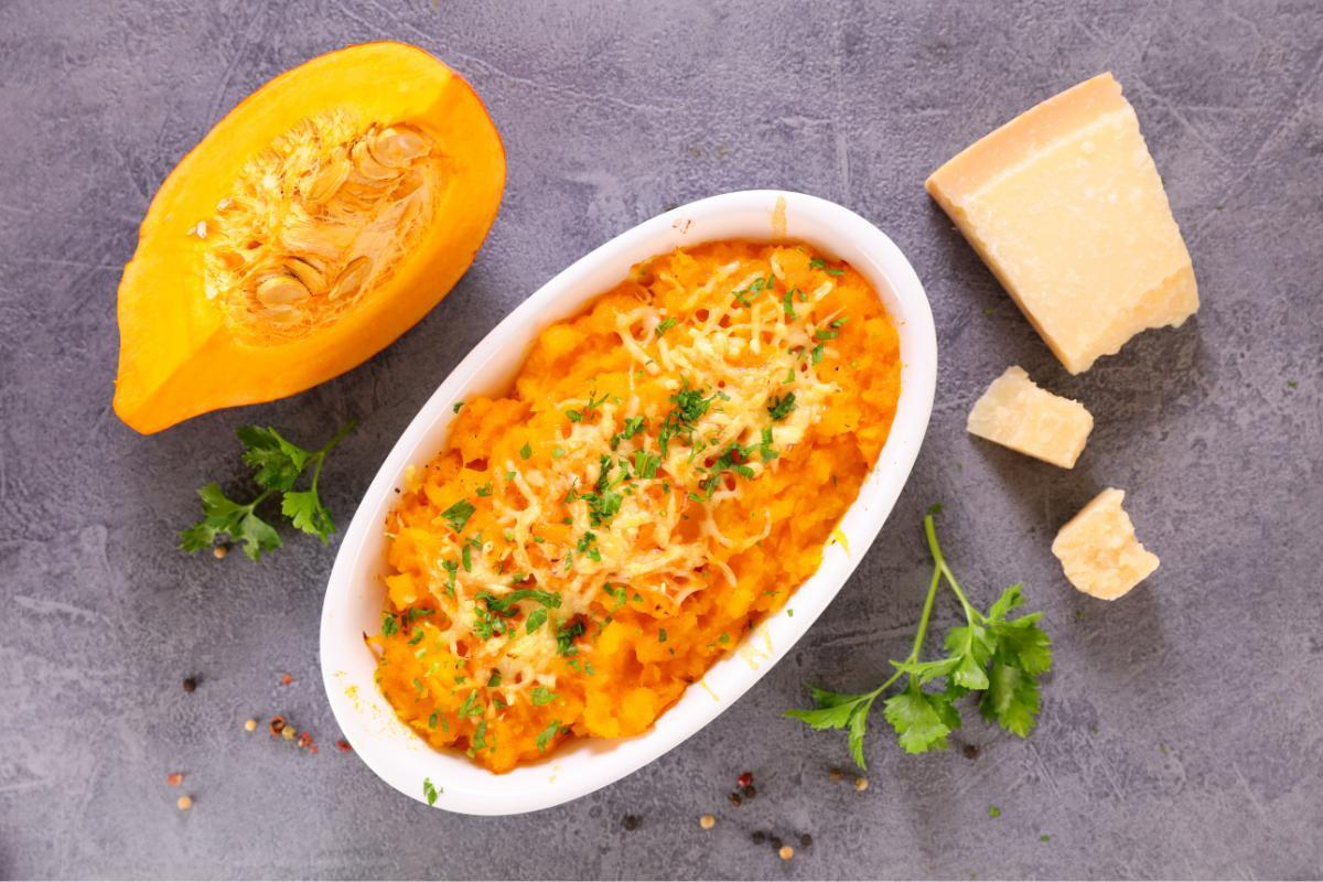 Como fazer abóbora assada com queijo