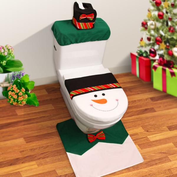 Como decorar o banheiro para o Natal - Passo 1