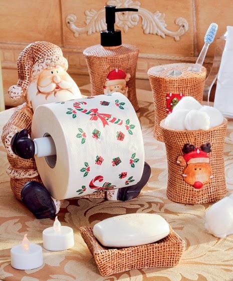 Como decorar o banheiro para o Natal - Passo 3