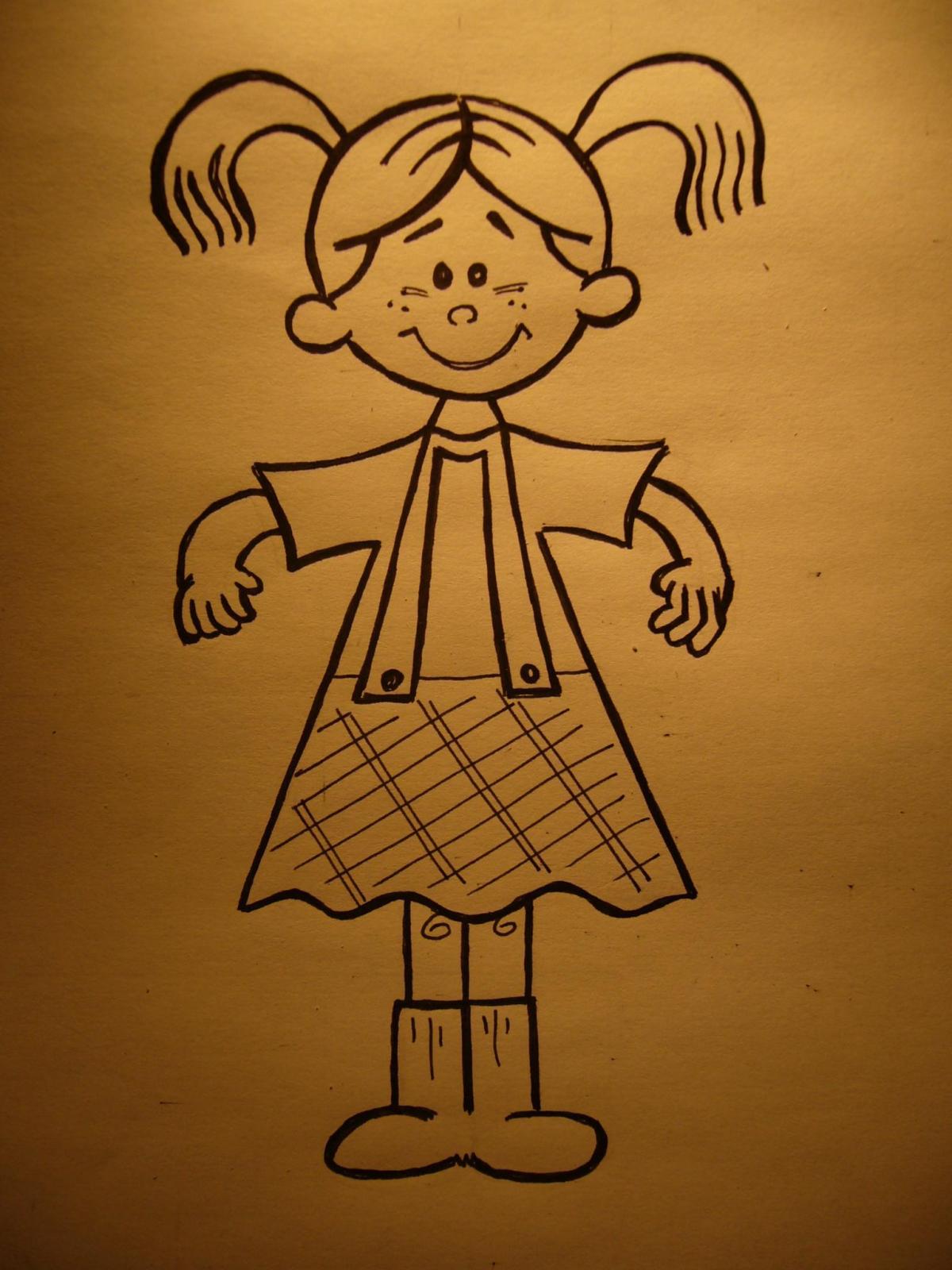 Como desenhar uma menina