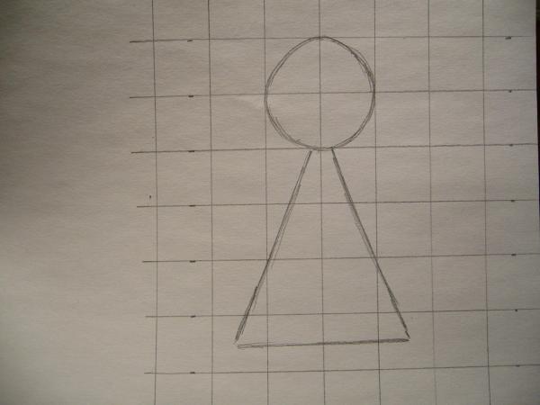 Como desenhar uma menina - Passo 2
