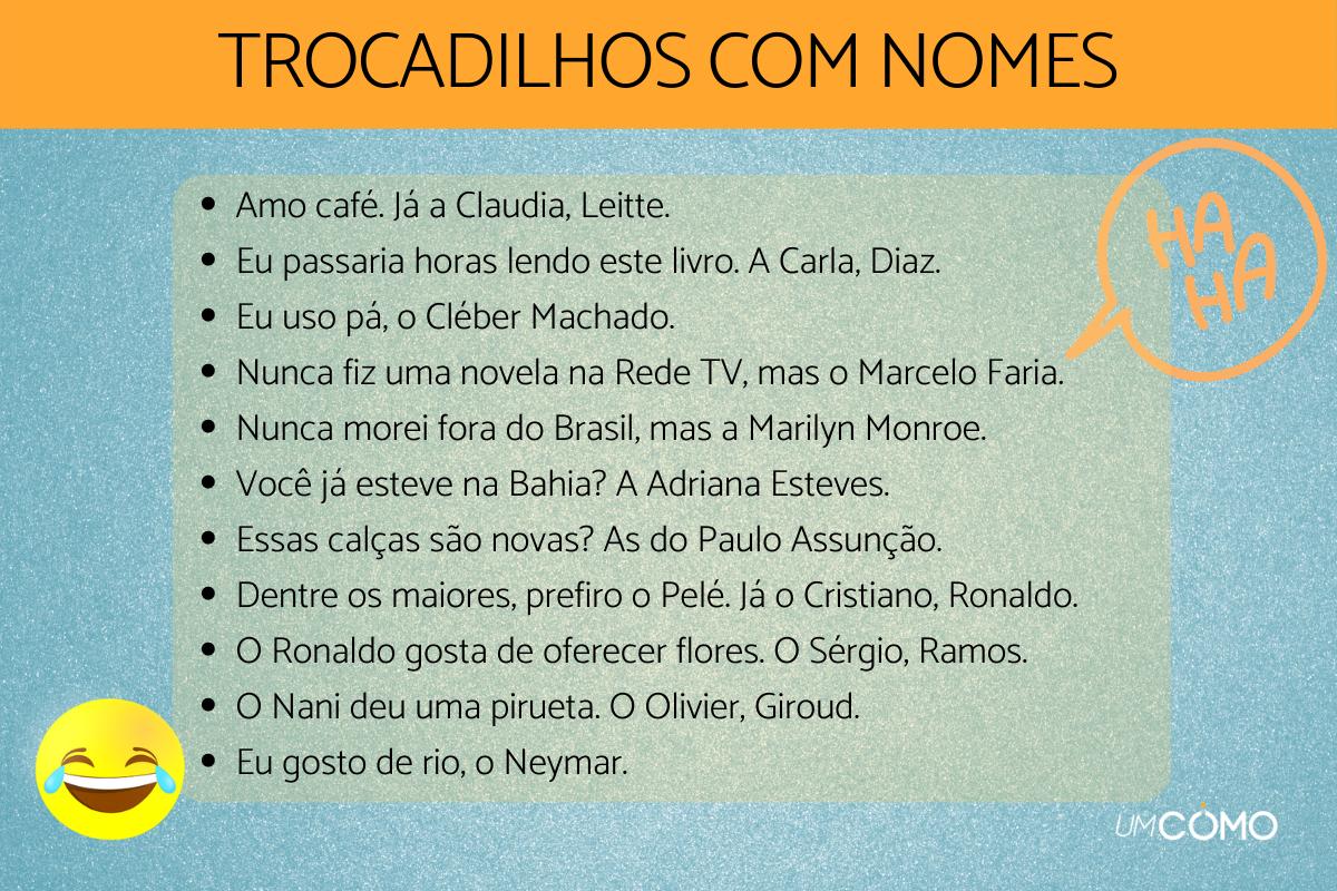 Trocadilhos com nomes