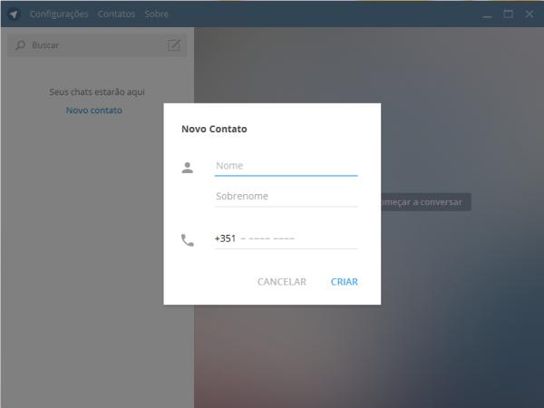 Como usar o Telegram no pc - Passo 5