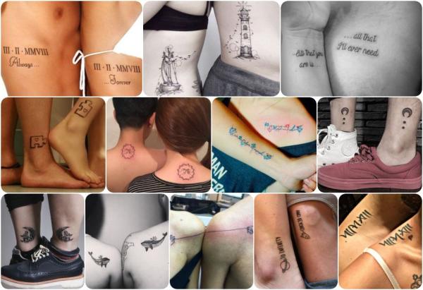 58 inspirações de tatuagens que substituem aliança - ideias para casais! - Tatuagens para casais em outras partes do corpo