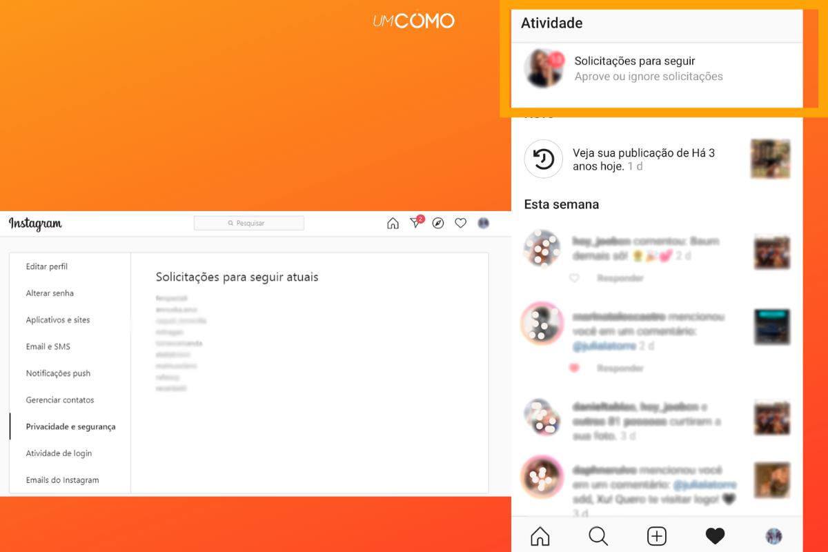 Como recuperar solicitação para seguir no Instagram
