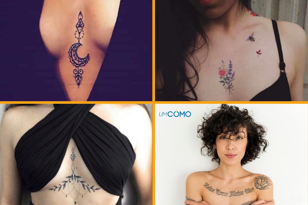 Ideias de tatuagem no peito para mulher