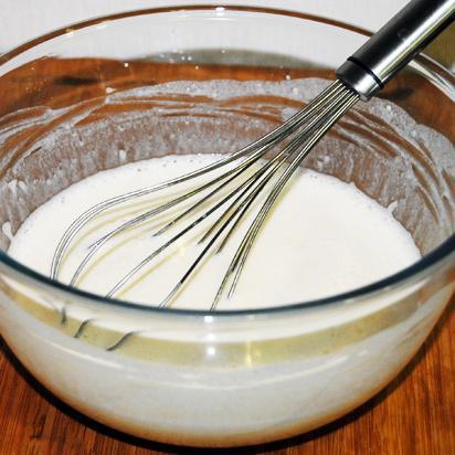 Como fazer crepes sem ovo - Passo 2