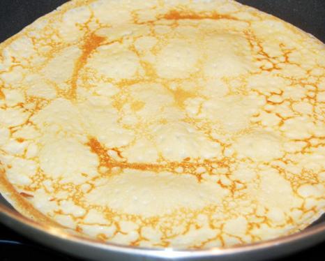 Como fazer crepes sem ovo - Passo 4