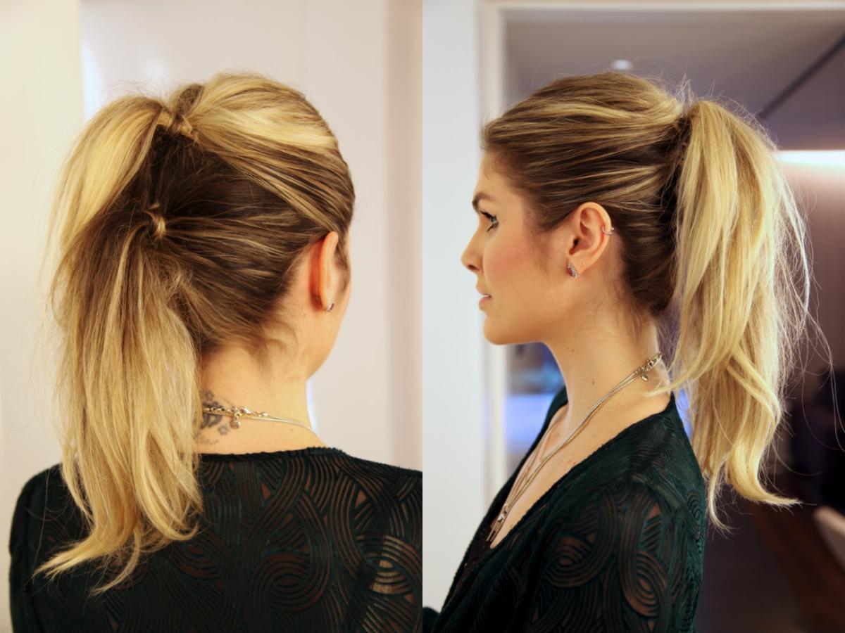 Como fazer rabo de cavalo duplo