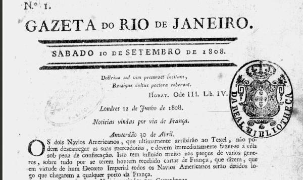Qual foi o primeiro jornal do Brasil