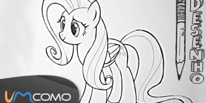 Como desenhar a Fluttershy da série My Little Pony