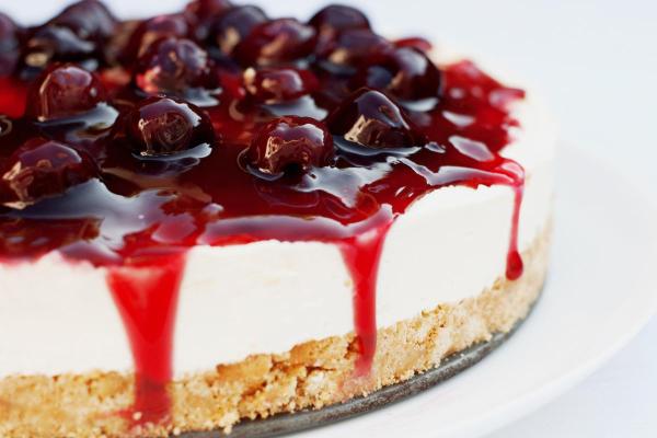 Sobremesas com cereja: as melhores receitas - Cheesecake de cereja