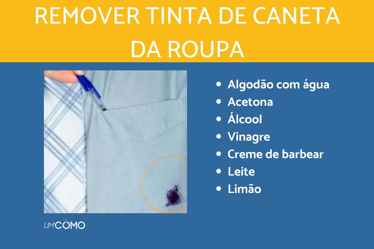 Como tirar manchas de tinta de caneta da roupa