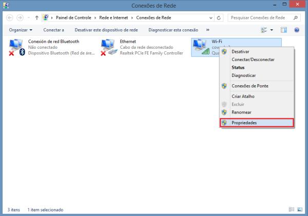 Como mudar o DNS no Windows 8 - Passo 5