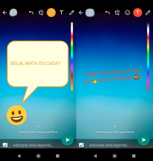 75 perguntas para status do WhatsApp