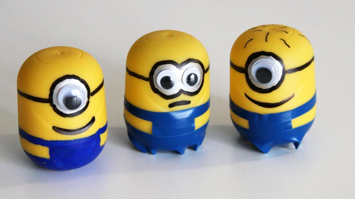 Como fazer um Minion com um ovo Kinder