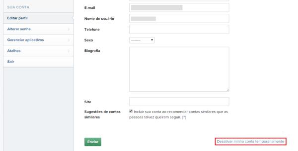 Como excluir a minha conta do Instagram - Passo 4