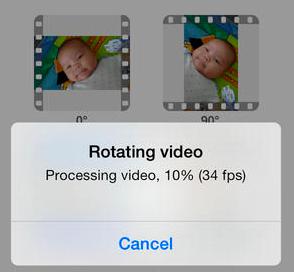 Como girar um vídeo no iPhone - Passo 8