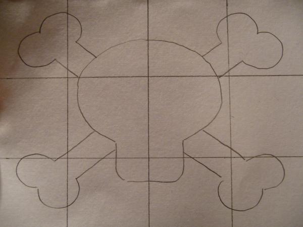 Como desenhar uma caveira - Passo 4
