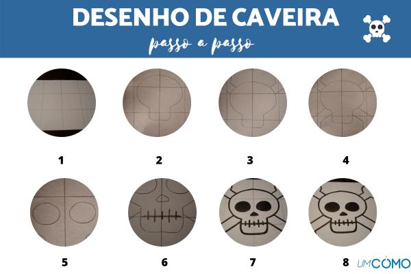Como desenhar uma caveira - Passo 9