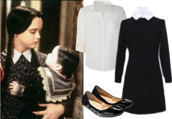 Como se fantasiar de Vandinha Addams - Passo 1
