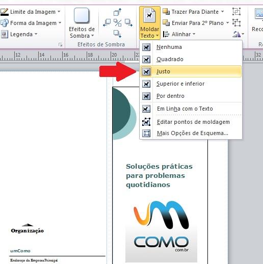 Como fazer panfletos com o Publisher - Passo 3