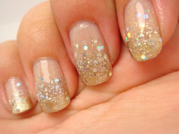 Como fazer unhas com glitter - Como fazer unhas degradê com glitter