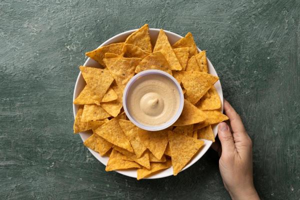 Acompanhamentos para homus - Nachos ou tortilhas de milho