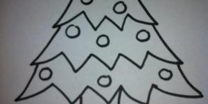 Como desenhar uma árvore de Natal muito simples