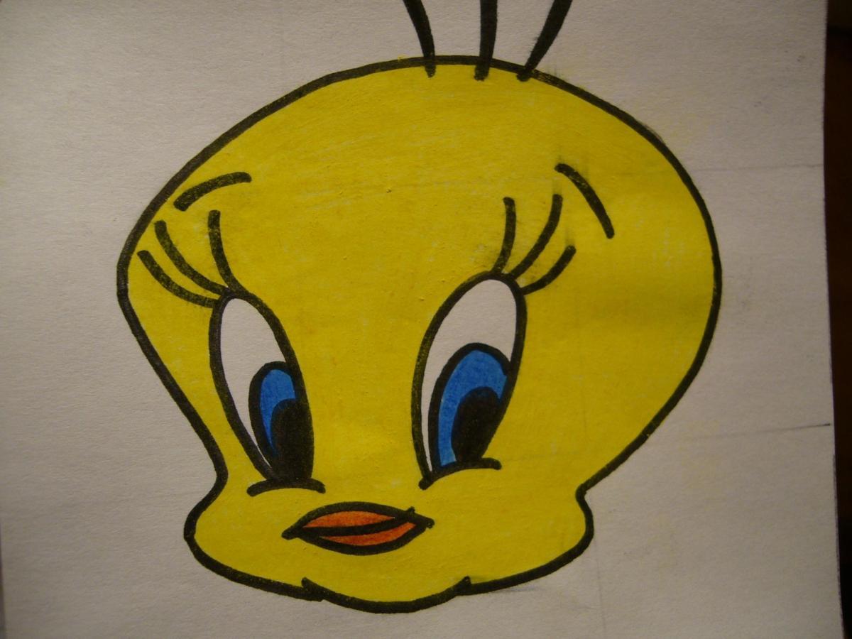 Como desenhara a cara do Piu Piu (Tweety)