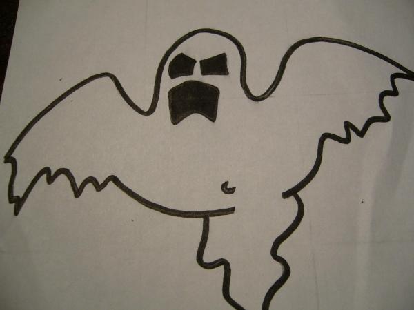 Como desenhar um fantasma passo a passo - Passo 7
