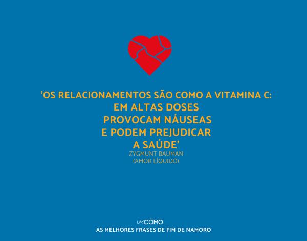 As melhores frases de fim de namoro