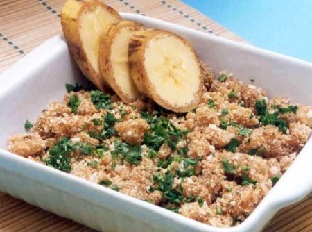 Como fazer farofa de banana