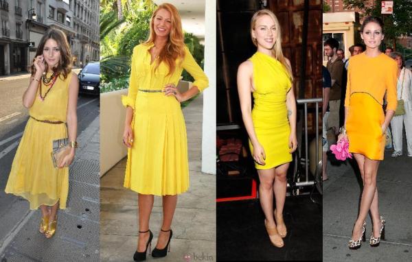 Que sapatos combinar com um vestido amarelo
