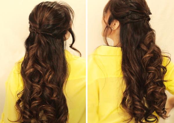 Como fazer penteado semi-preso - Passo 11