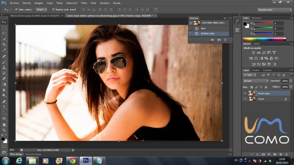 Como fazer efeito cartoon no Photoshop - Passo 1