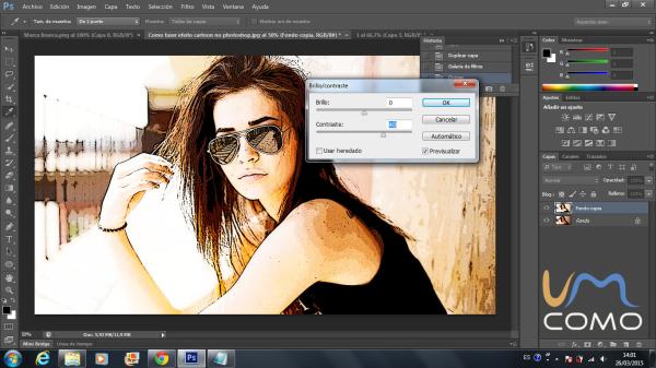 Como fazer efeito cartoon no Photoshop - Passo 4