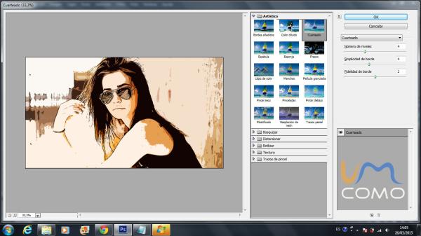 Como fazer efeito cartoon no Photoshop - Passo 5