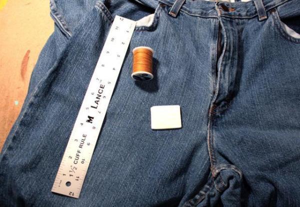 Como fazer barra de calça jeans - Passo 1