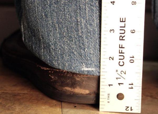 Como fazer barra de calça jeans - Passo 3