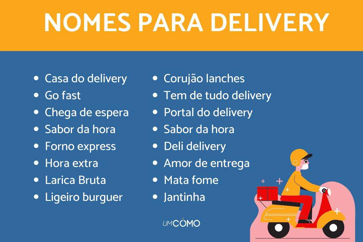 Nomes criativos para delivery