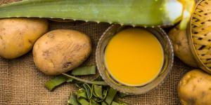 Para que serve o suco de batata com babosa