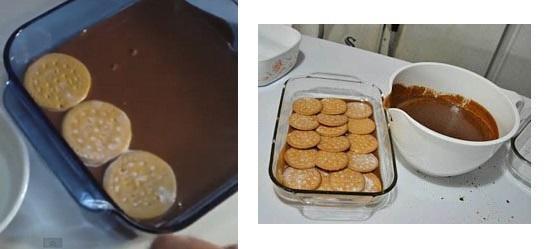 Como fazer torta de bolacha com Nutella - Passo 4