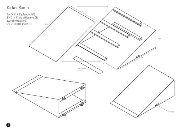 Como construir uma rampa de skate - Passo 1