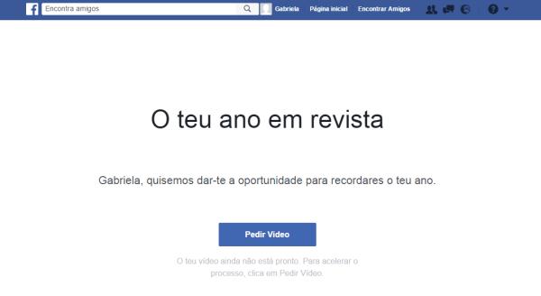 Como fazer uma retrospectiva do meu ano no Facebook - Passo 1