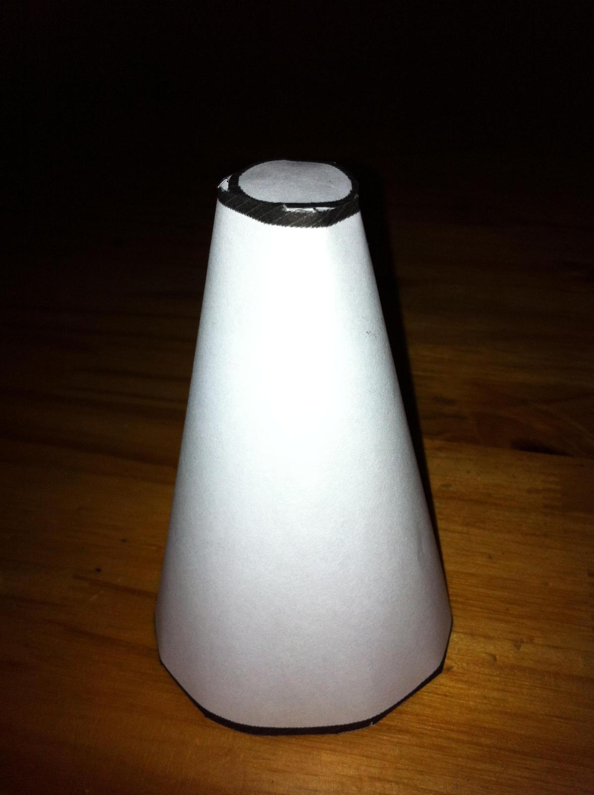 Como fazer um cone truncado