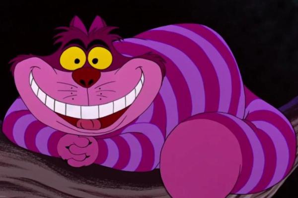 Gatos de desenhos animados - O gato de Cheshire